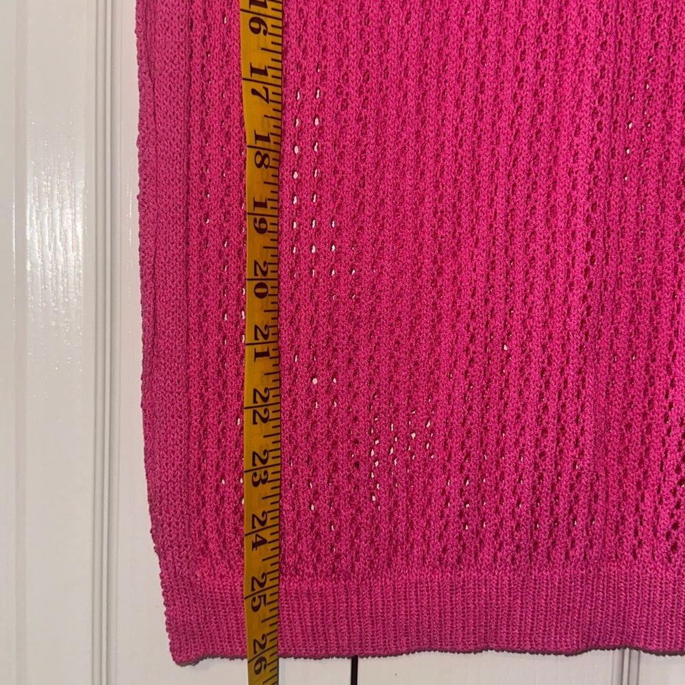 Cover up 2 pieces pink top and Skirt with Side Slip Size Small - Picture 6 of 12
